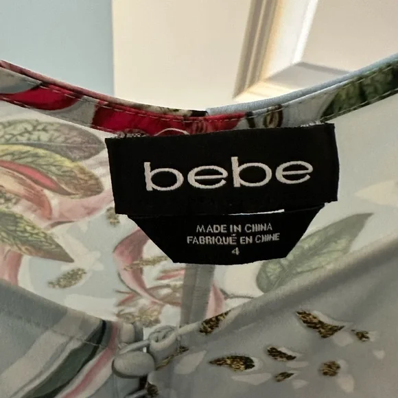 Bebe Floral Blue Maxi Dress - Picture 4 of 5